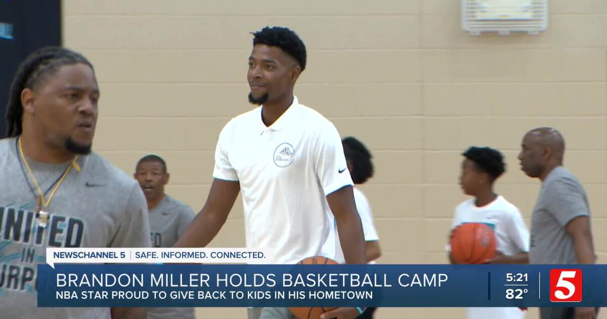 NBA rising star Brandon Miller hosts annual basketball camp for children at Cane Ridge HS
