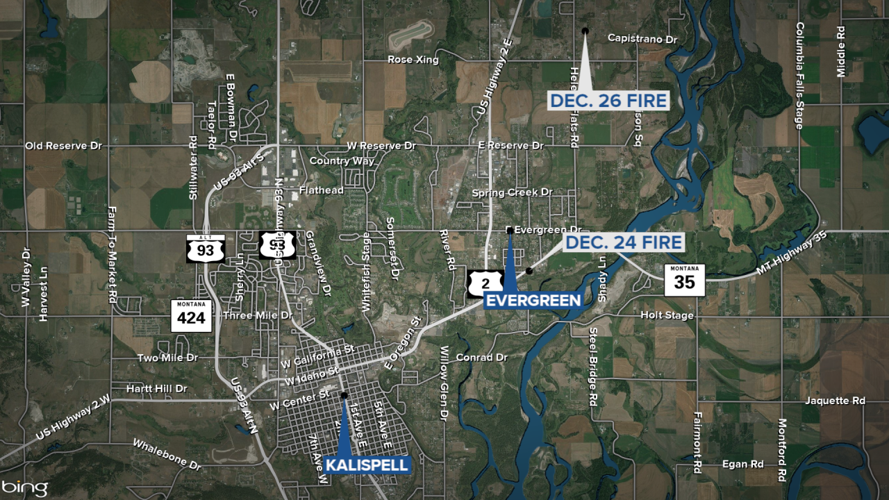 Evergreen Structure Fires Map