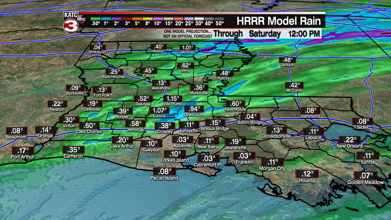 Extended HRRR Accumulation Acadiana.png