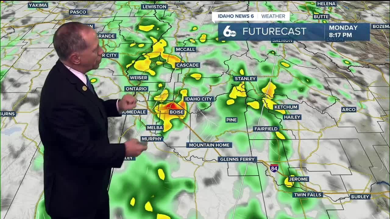 Heavy Showers Monday Night