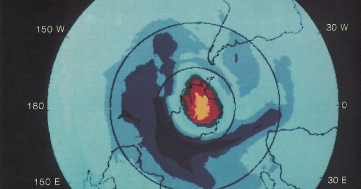 The hole in the ozone layer is shrinking