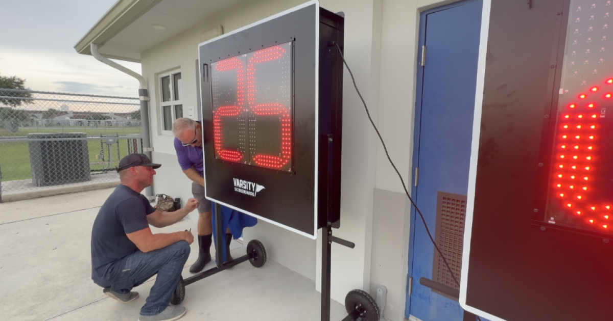 17 businesses raise over $10,000 for Sebastian River High play clocks after coach's Facebook post