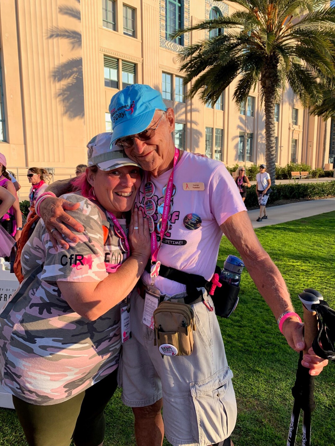 Michelle and Bob at the Susan G. Komen 60-mile-walk