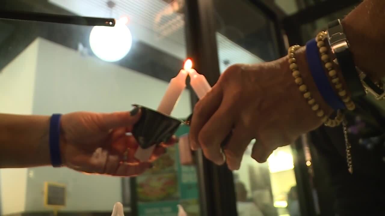 A candlelight ceremony for Nicholas Tedesco at TooJays in Palm Beach. March 7, 2024