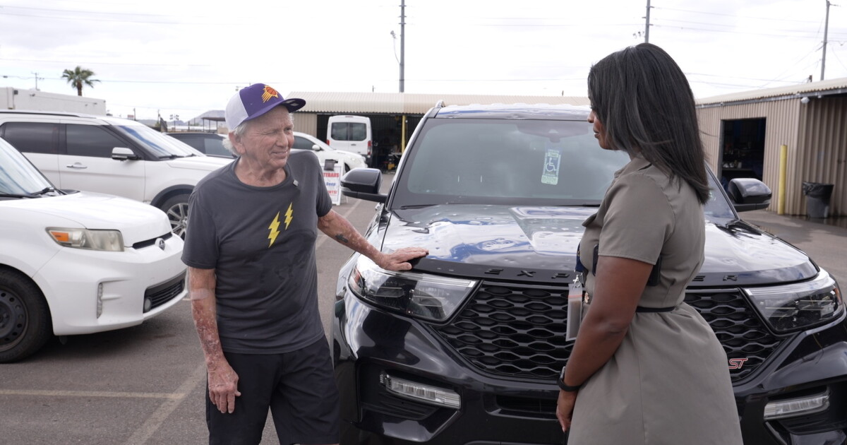 North Phoenix body shop owner urges drivers to call insurers now after golf-ball-size hail damages cars