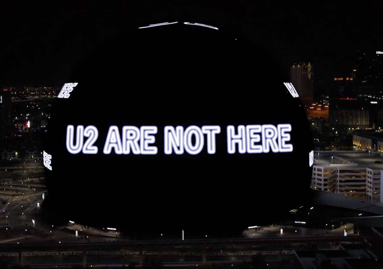 U2 concert film at Sphere