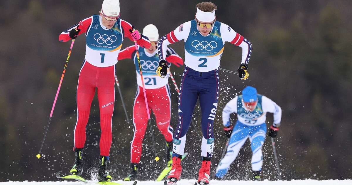 Ben Ogden ends U.S.'s 50-year medal drought in cross-country sprint with silver