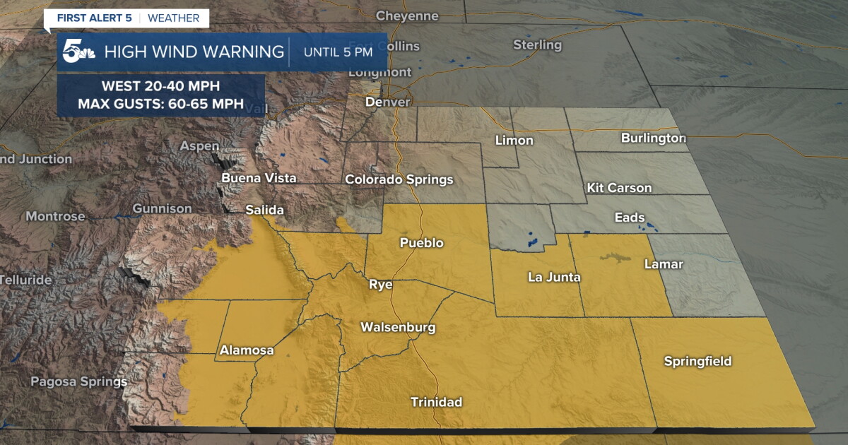 From fire to ice, with more wind and some snow Tuesday in Southern Colorado - Vimarsana News