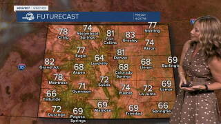A warm and dry day across Colorado!