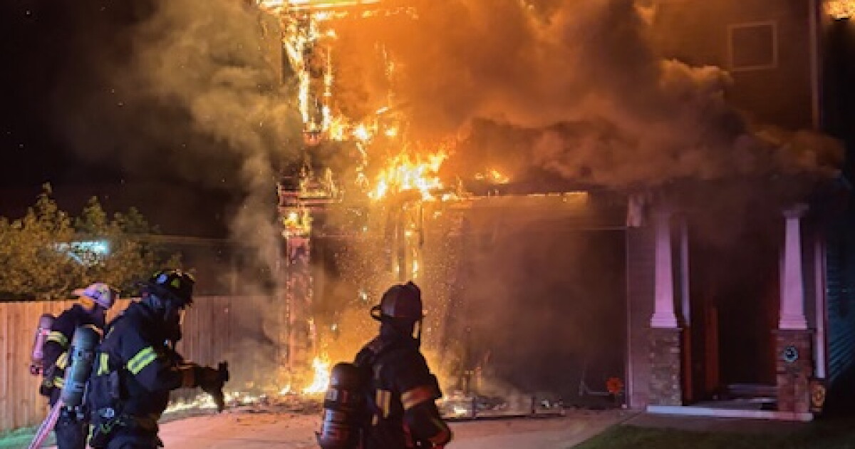 Two adults, three kids displaced after two-alarm house fire in Suffolk