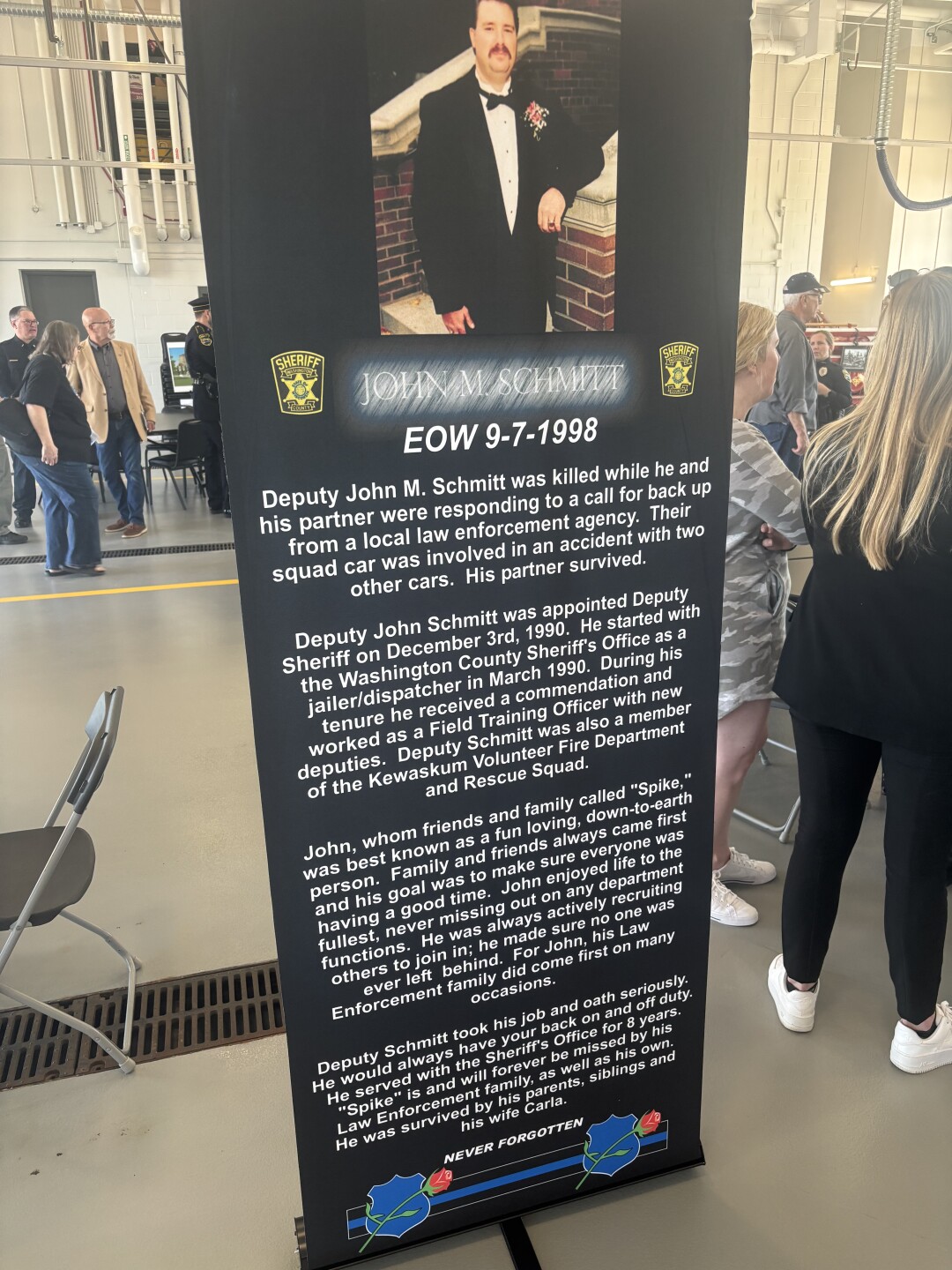 Washington County law enforcement honors fallen officers, plans permanent memorial