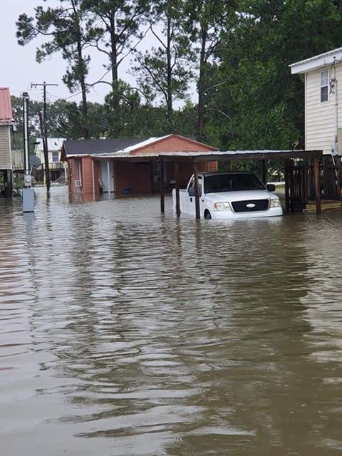 Delcambre flooding - Courtesy Belle Romero 