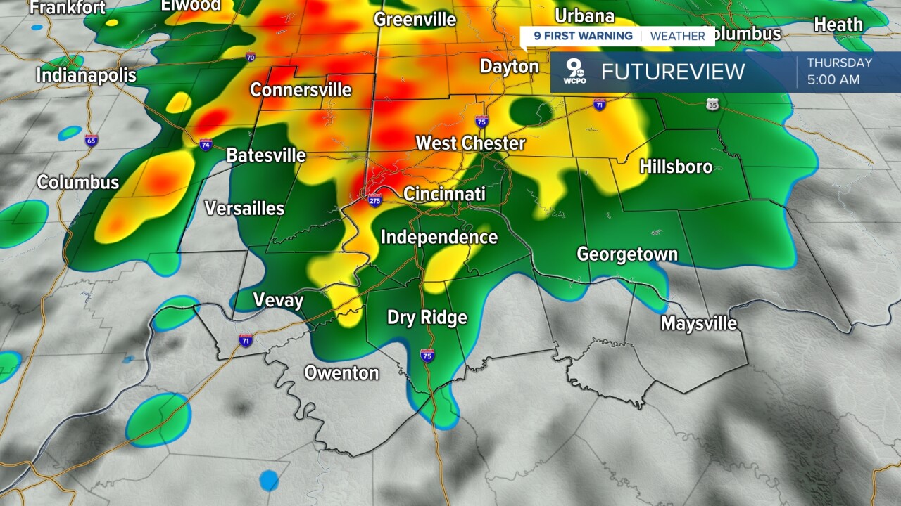 Thursday morning storms