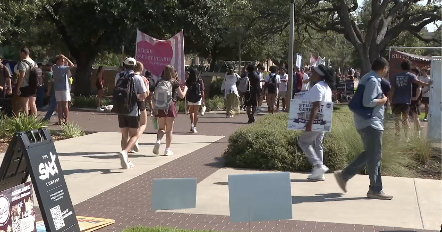 Texas A&M welcomes 70,000 Aggie students back to campus for the first day of class