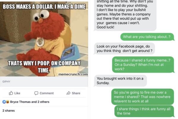 Man Claimed That He Was Fired For Sharing Facebook Meme