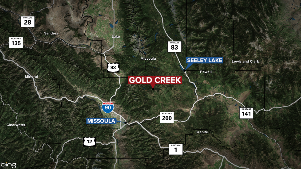 Gold Creek Hiker Rescue Map