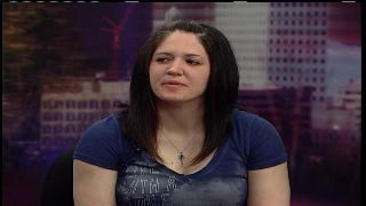 Gerald hall and Rachel Hansen on Utah’s women’s spring football
