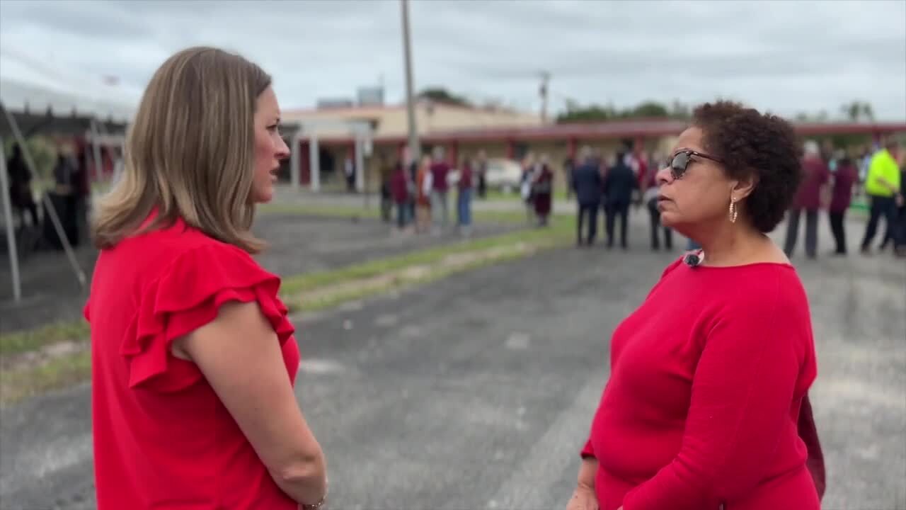WPTV education reporter Stephanie Susskind speaks to former Palm Beach County School Board member Dr. Debra Robinson on Jan. 18, 2024.jpg