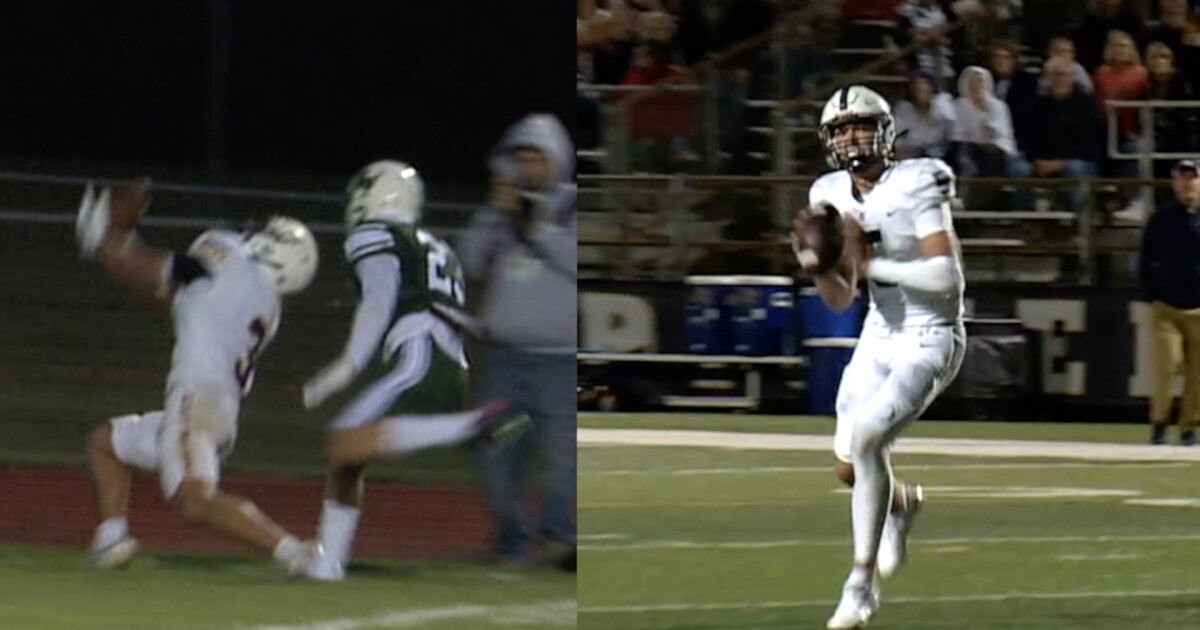 Carson Vis Parker Little's catch from Brody Betser, Carson Vis win Week 2 Blitz honors