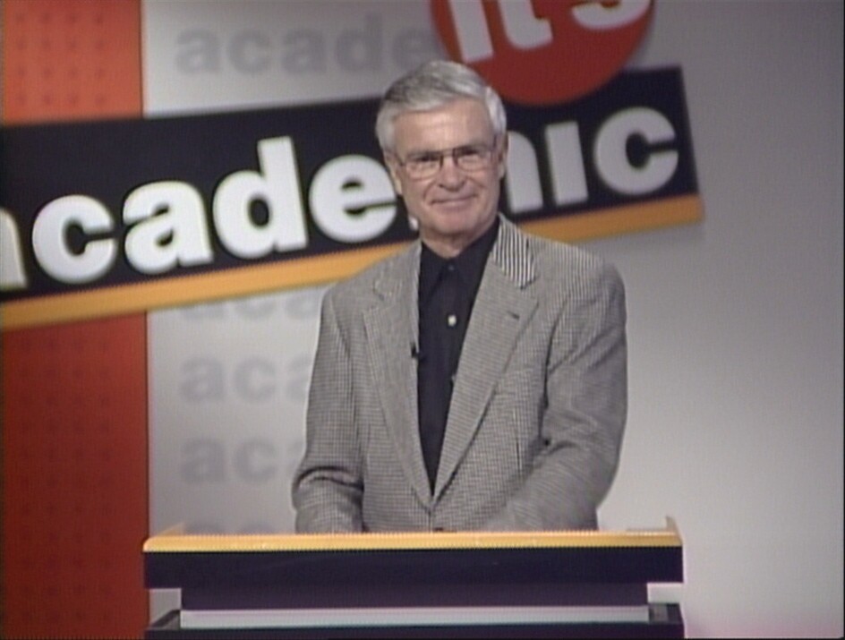 Don Webster hosting Academic Challenge