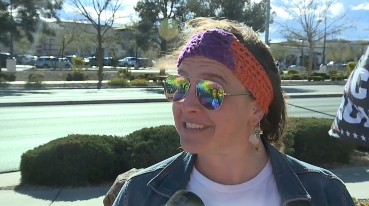 Protesters gather at Boca Park to voice concerns over immigration enforcement