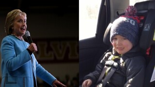 This little boy cried after his mom didn't vote for Hillary Clinton.