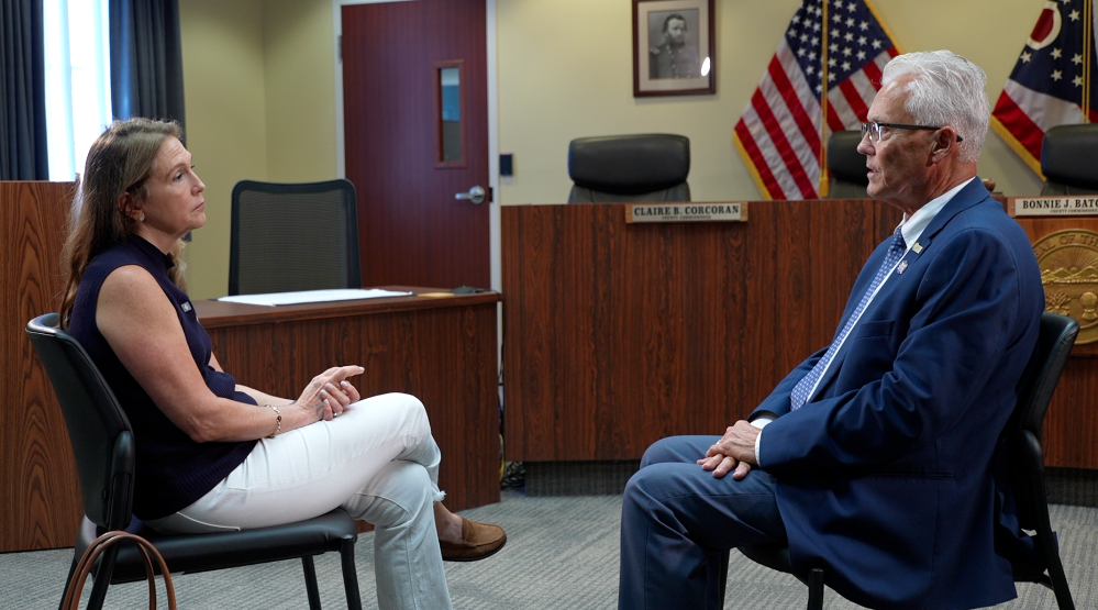 WCPO 9 I-Team reporter Paula Christian speaks with Clermont County Commissioner David Painter on Aug. 25, 2026.
