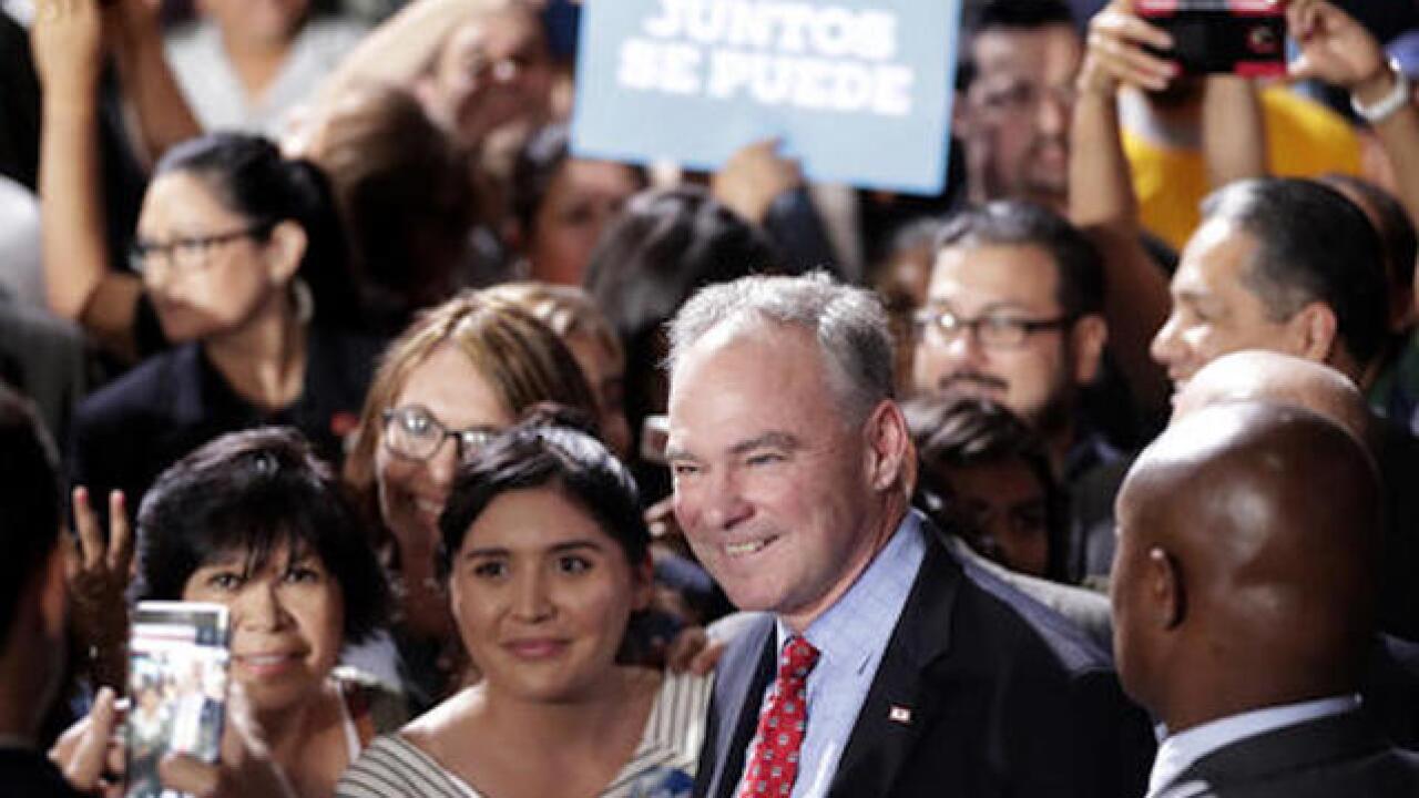 VP candidate Kaine delivers speech in Spanish in Phoenix