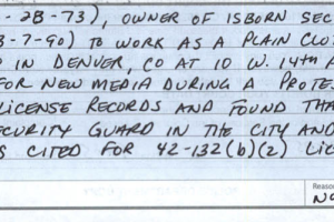Citation against Isborn Security
