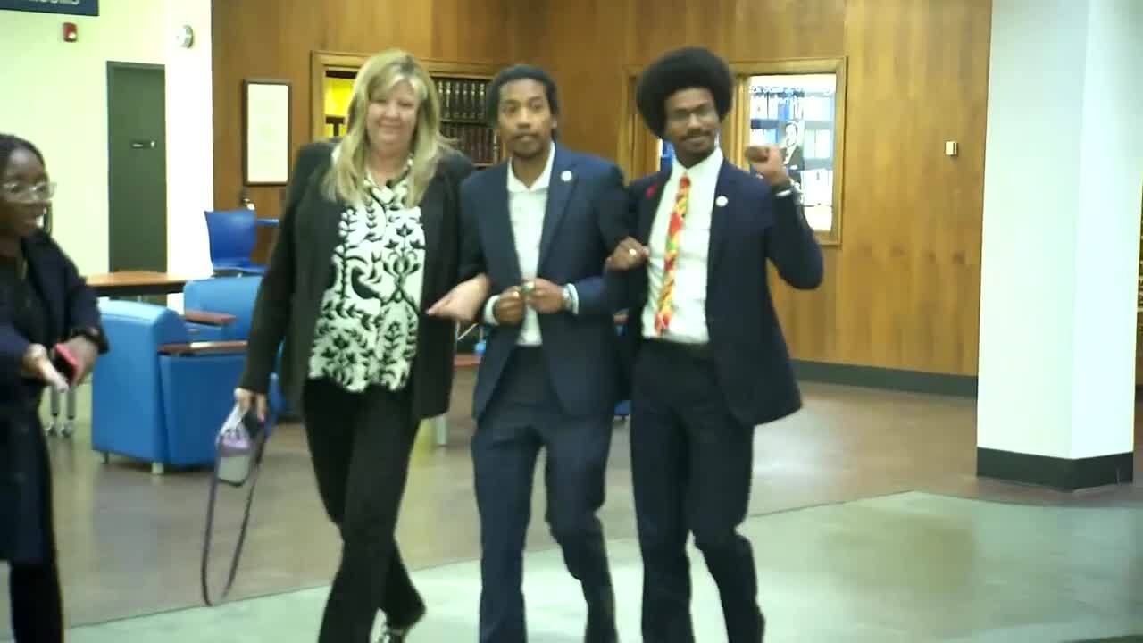 Rep. Gloria Johnson, D-Knoxville, Rep. Justin Jones, D-Nashville, and Rep. Justin Pearson, D-Memphis.