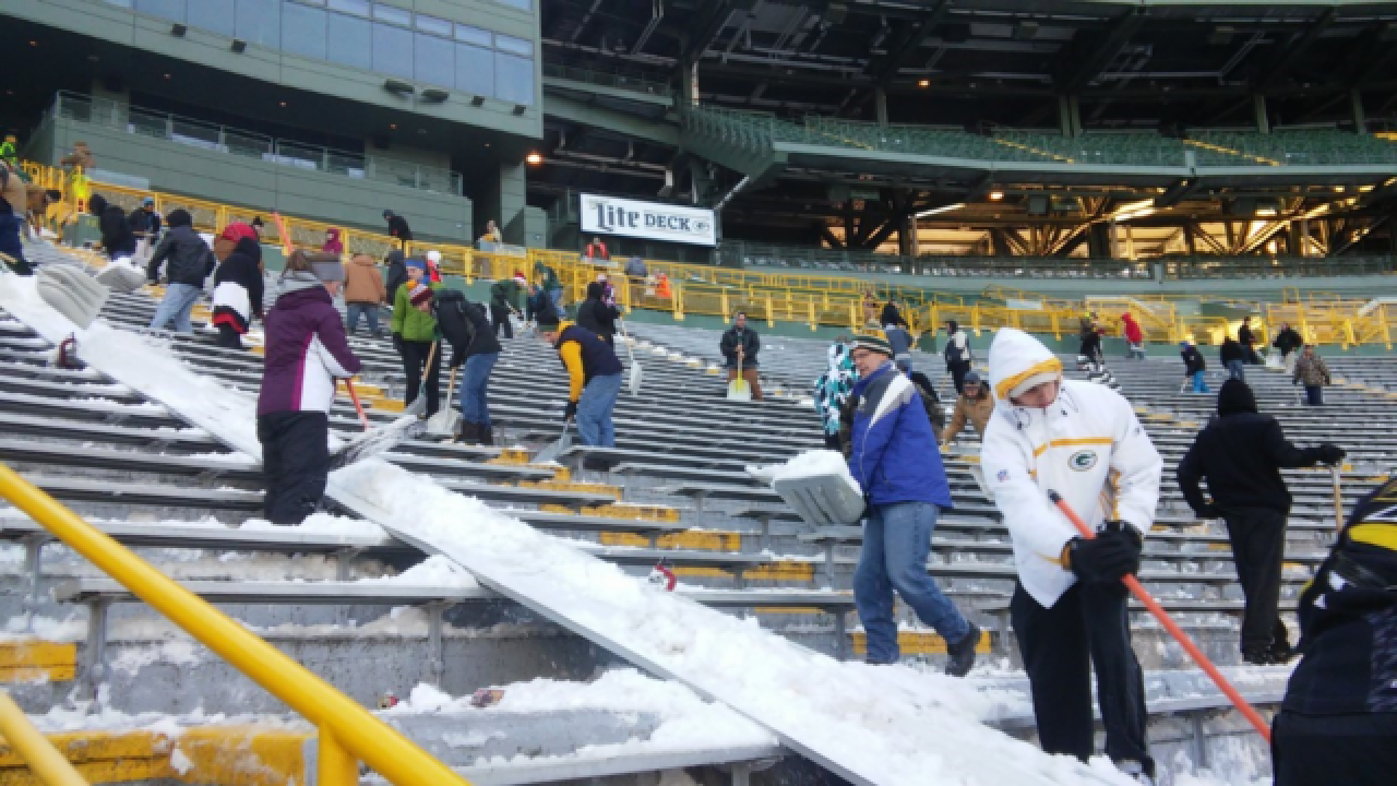 Shovel Helpers Needed At Lambeau Field For Snow Removal