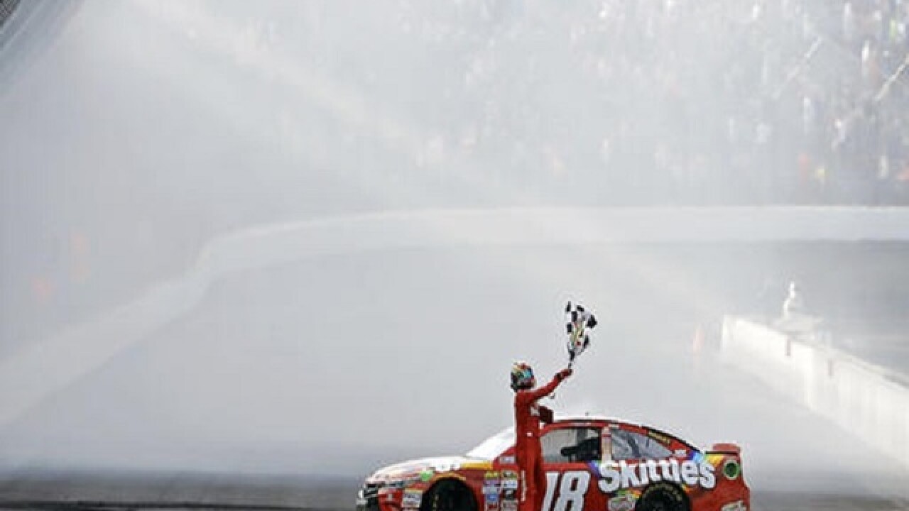 Busch turns weekend into clean sweep with Brickyard 400 win