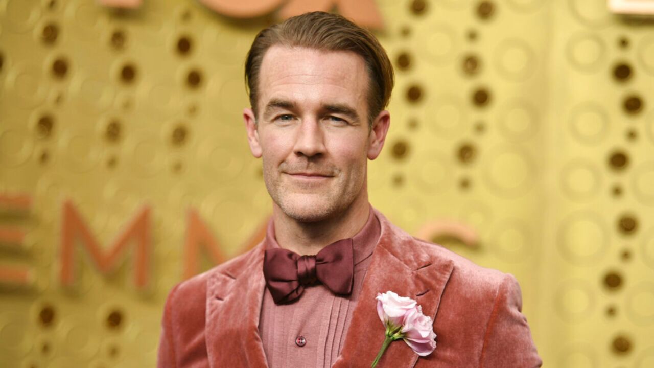 FILE - James Van Der Beek arrives at the 71st Primetime Emmy Awards on Sunday, Sept. 22, 2019, at the Microsoft Theater in Los Angeles. Van Der Beek turns 45 on March 8. 