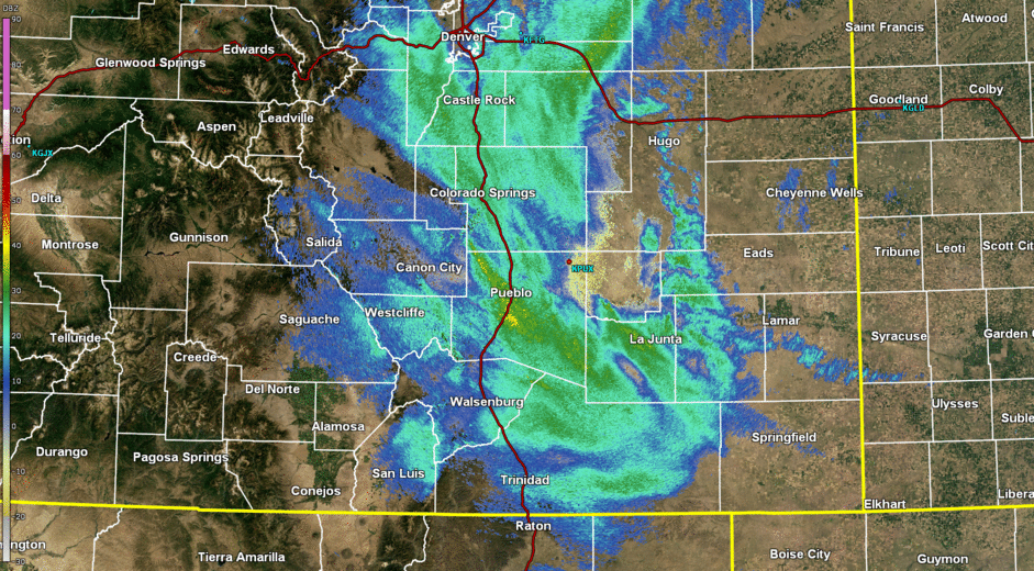 Bomb Cyclone Wrap Around snow bands Radar