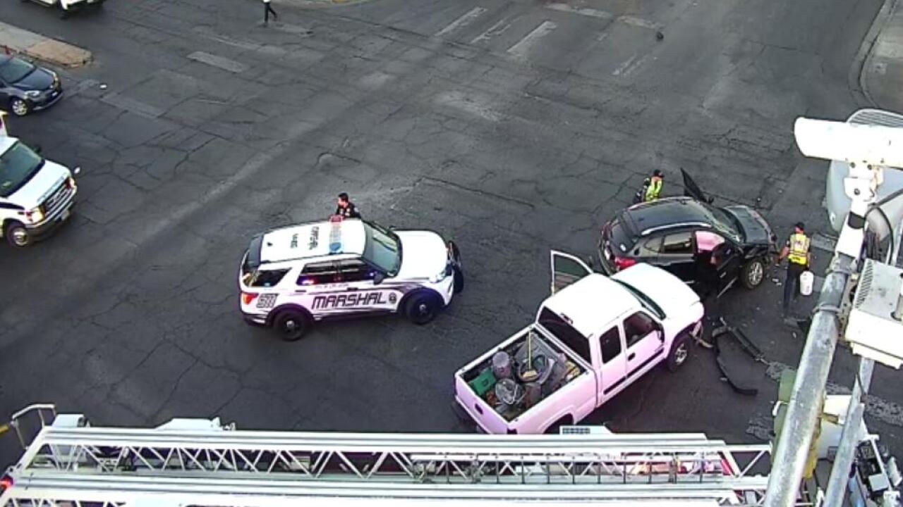 RTC: Crash closes all eastbound lanes on Bonanza Road at Las Vegas Boulevard