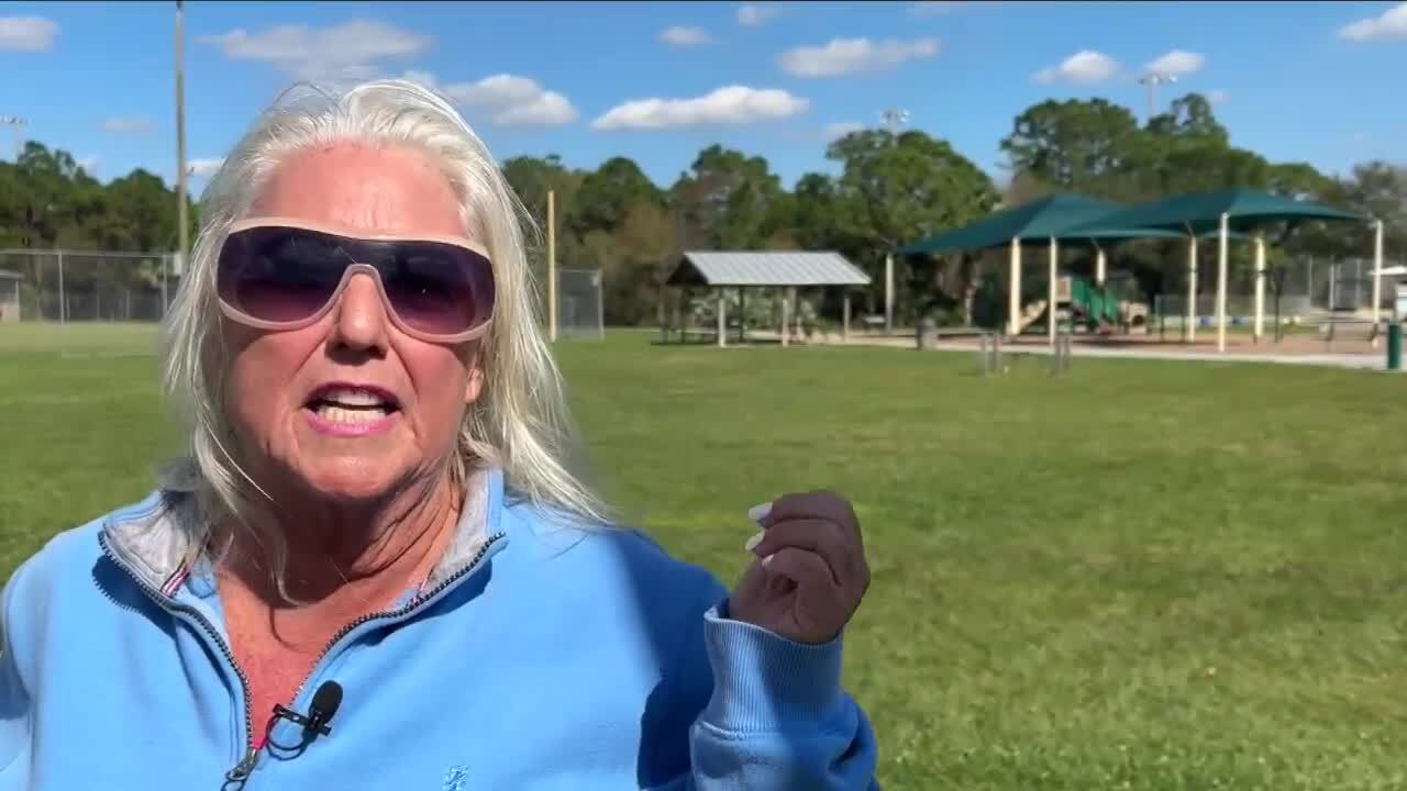 Sallie Bartos wants outdoor exercise places at Martin County park. Jan. 31, 2024