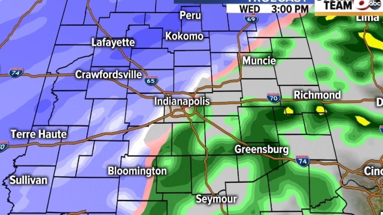 When will the rain end and the snow begin?