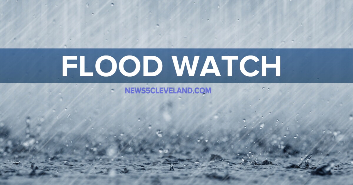 A flood watch is in effect for Friday and Saturday
