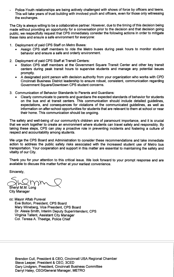 July 25th letter to CPS