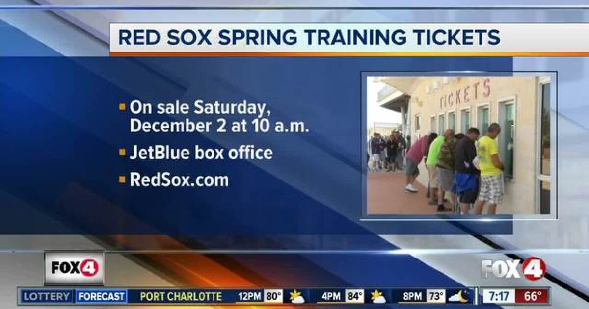 Red Sox Spring Training 2025 Tickets