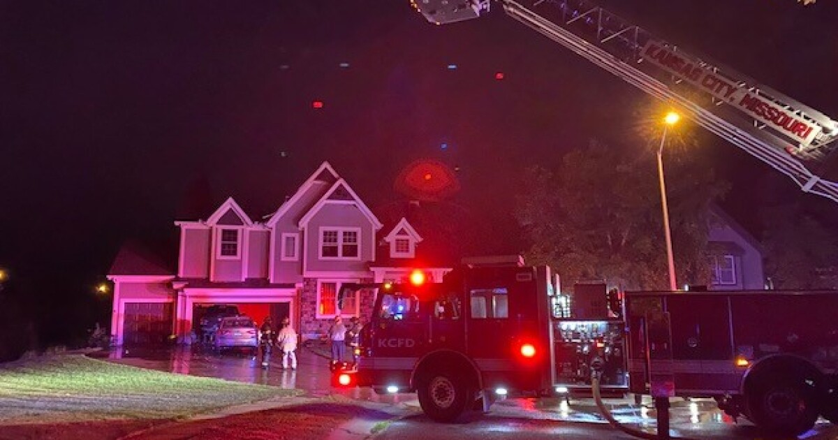 Roof collapses in KCMO house fire, no injuries reported