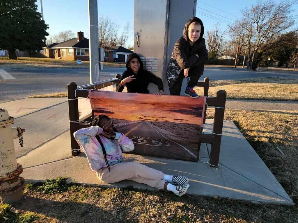 Lindbergh Elementary students learn about the Mother Road