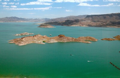 aerial view of Lake Mead