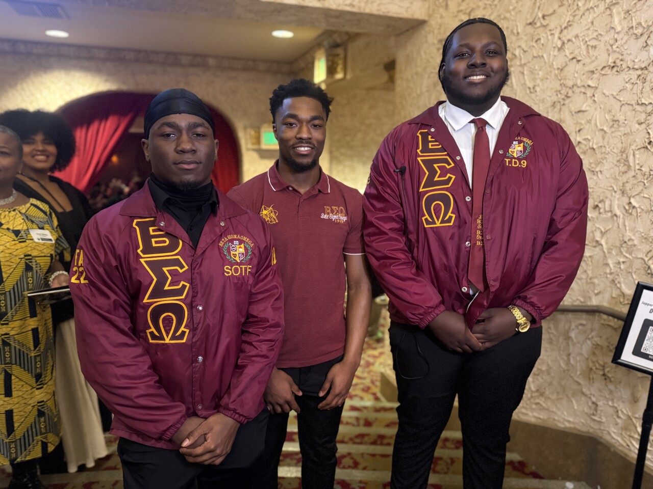 Members of Lakeland University's Beta Sigma Omega Fraternity