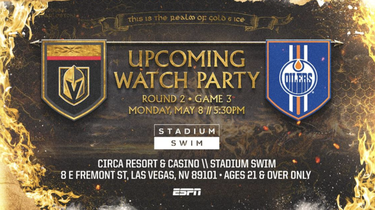 Circa to host official VGK watch party for Game 3 on Monday