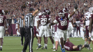 Aggies during their 50 to 0 win