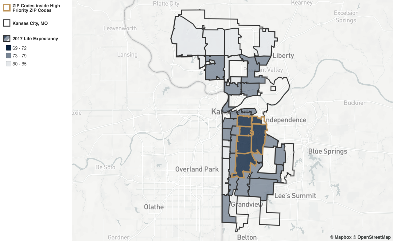 Life Expectancy by ZIP Code