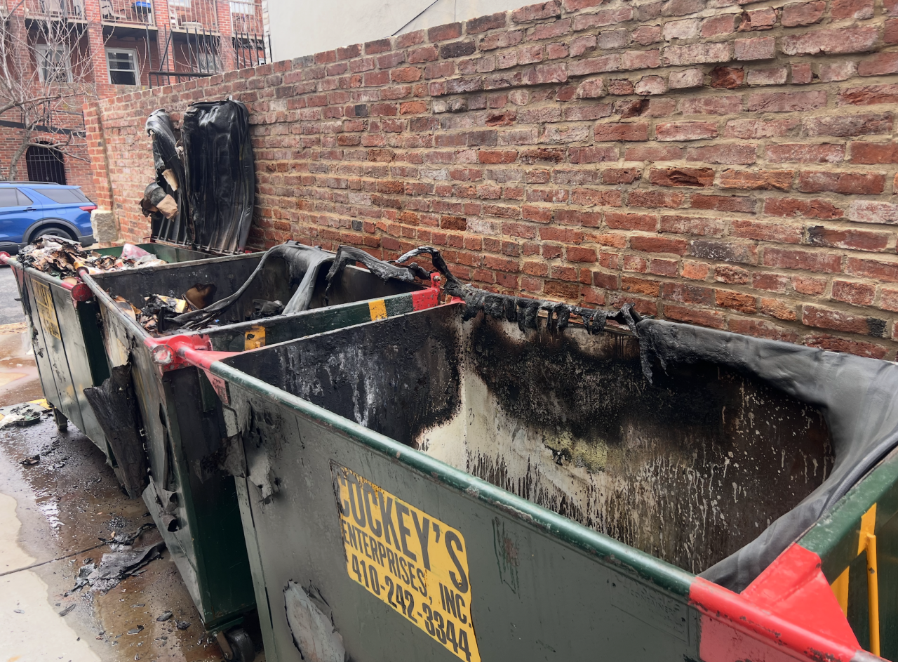 Little Italy dumpster fires