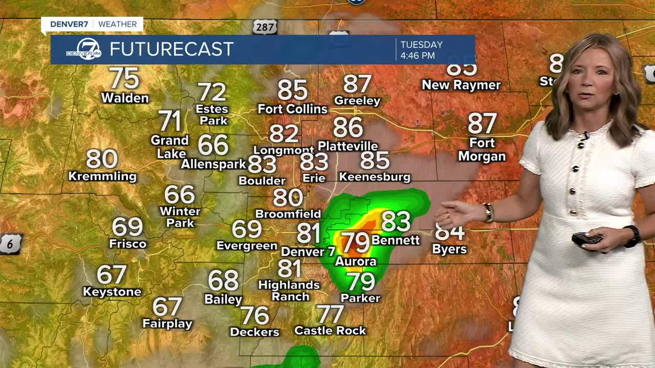 Few isolated storms for the Denver Metro Area