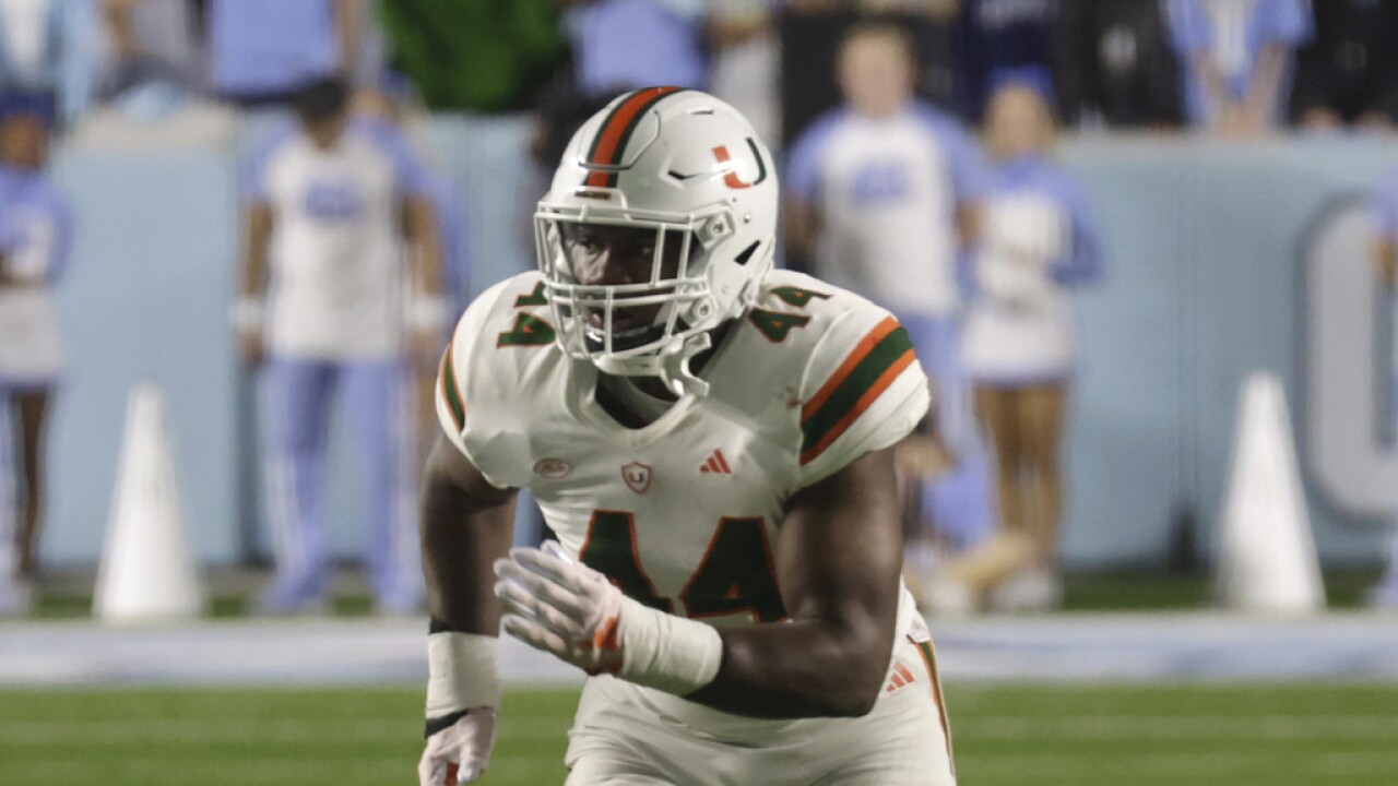 Miami standout Rueben Bain ruled out for Saturday's game against Florida A&M